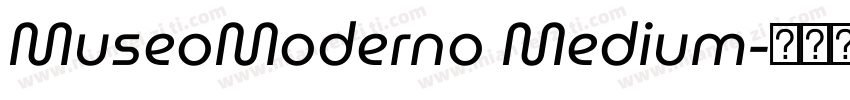 MuseoModerno Medium字体转换